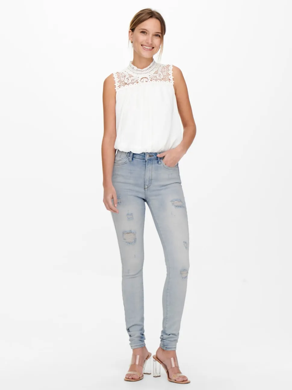 ONLFOREVER Vita alta Skinny Fit Jeans