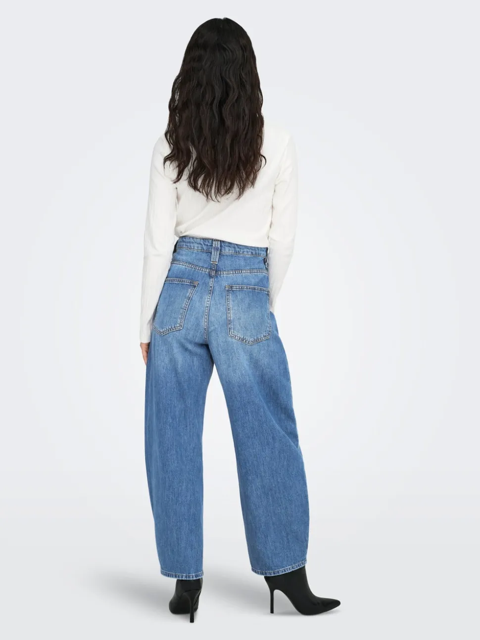 ONLFRANKIE Vita alta Barrel fit Lunghezza alla caviglia Jeans