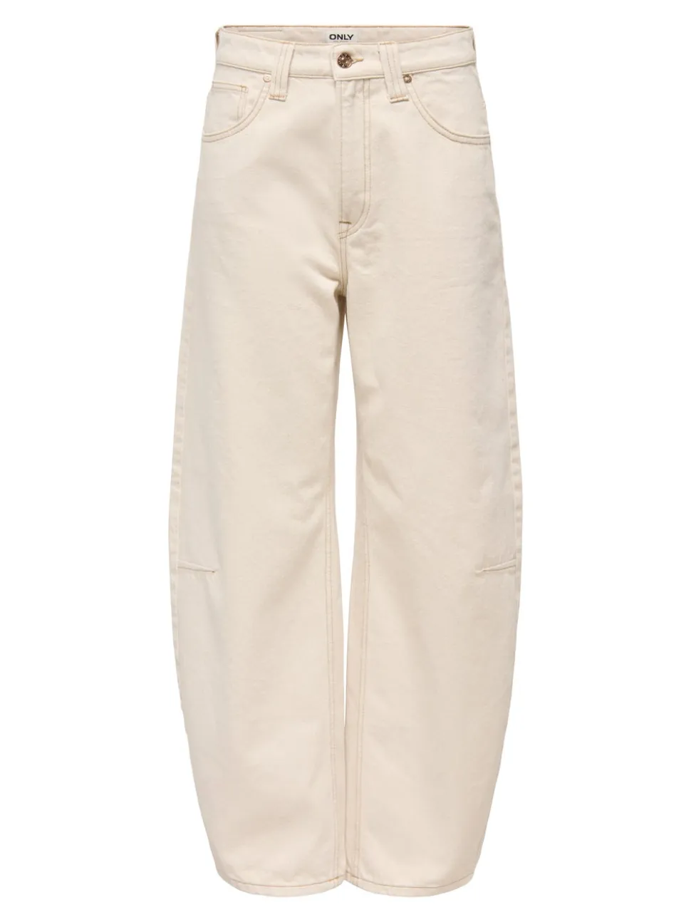 ONLFRANKIE Vita alta Barrel fit Cropped Jeans