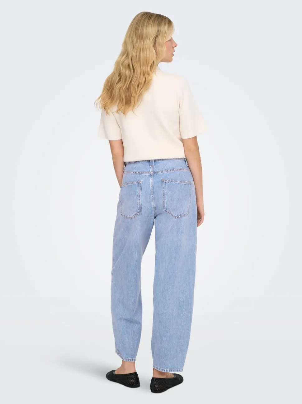 ONLFRANKIE Vita alta Barrel fit Lunghezza alla caviglia Jeans
