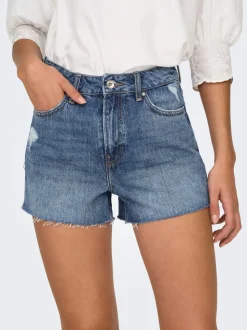 -ONLGABI Vita alta Regular Fit Bermuda in jeans