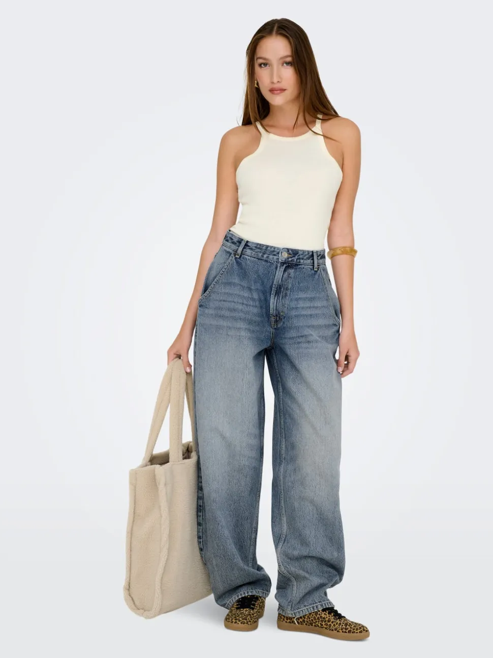 ONLGIA Vita media Baggy Fit Jeans