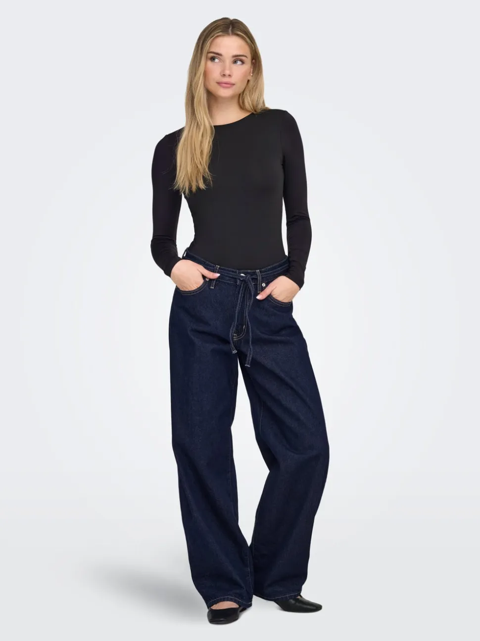 ONLGIANNA Vita media Balloon Fit Jeans