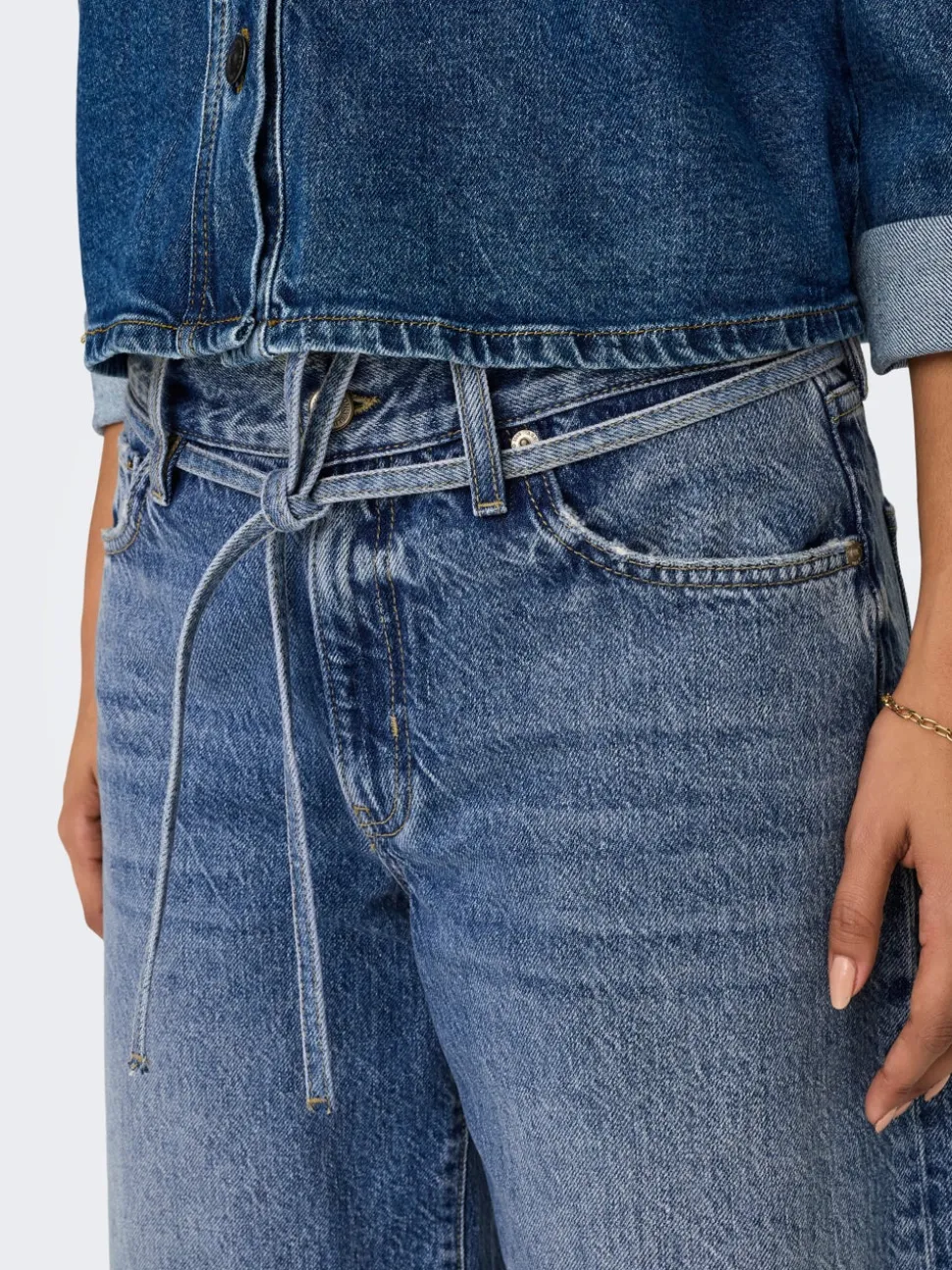 ONLGIANNA Vita media Balloon Fit Jeans