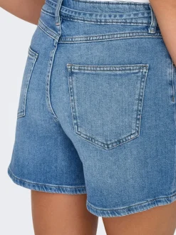ONLGIANNA Vita media Regular Fit Bermuda in jeans