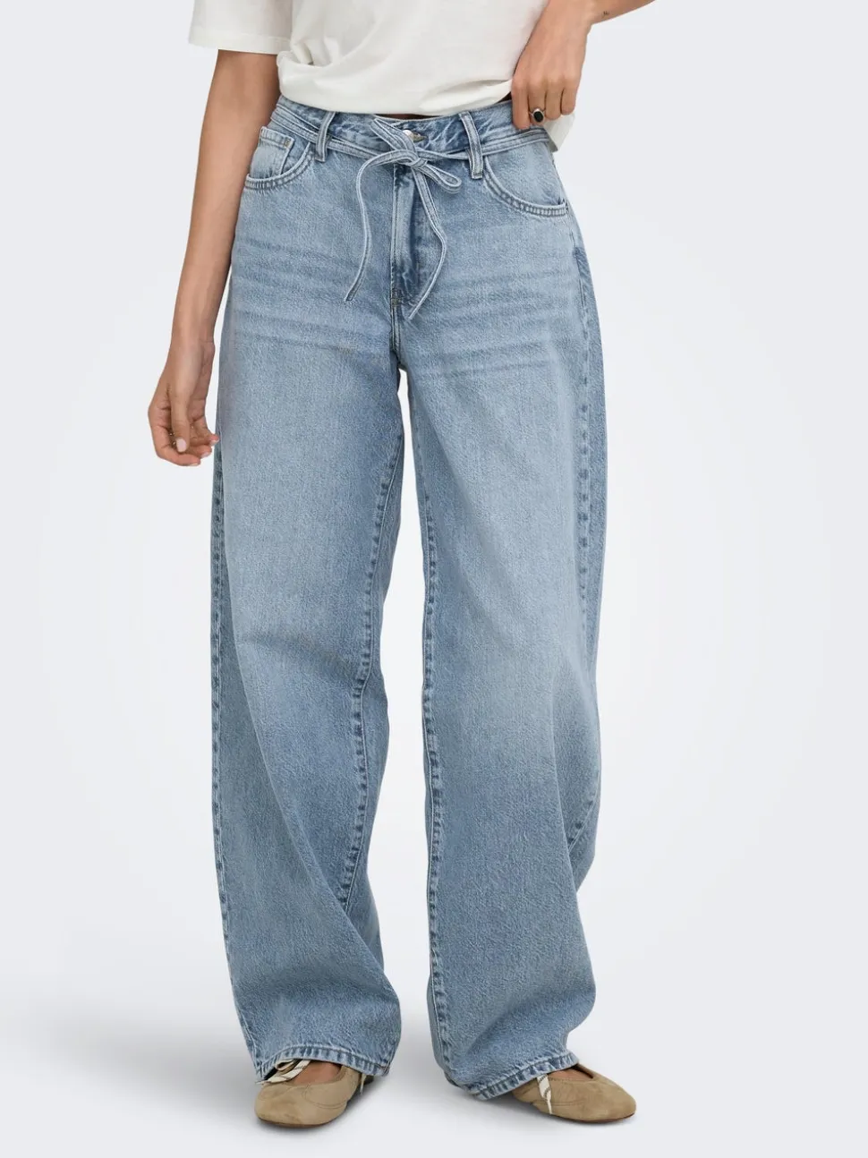 ONLGIANNA Vita media Straight Fit Jeans