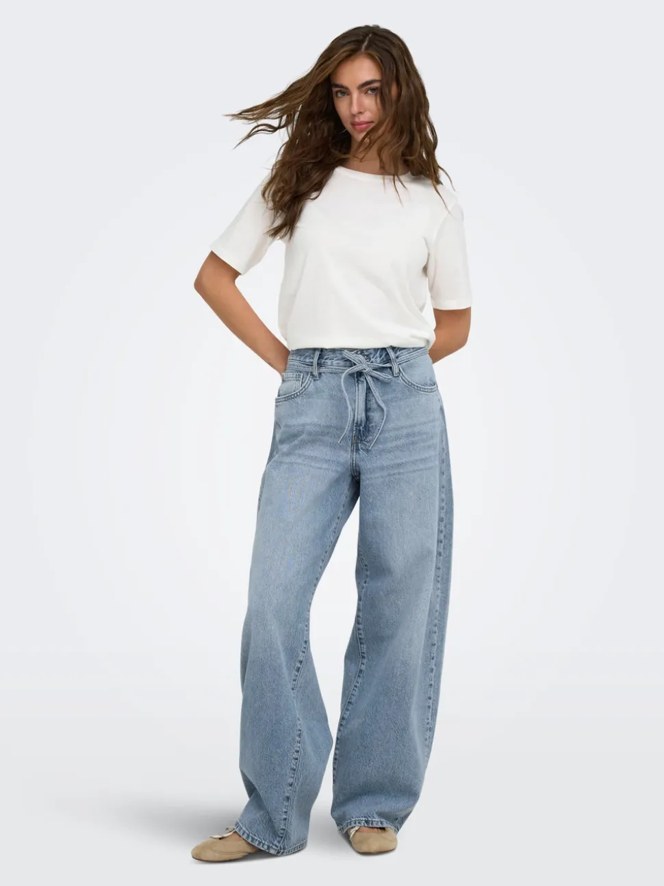 ONLGIANNA Vita media Straight Fit Jeans