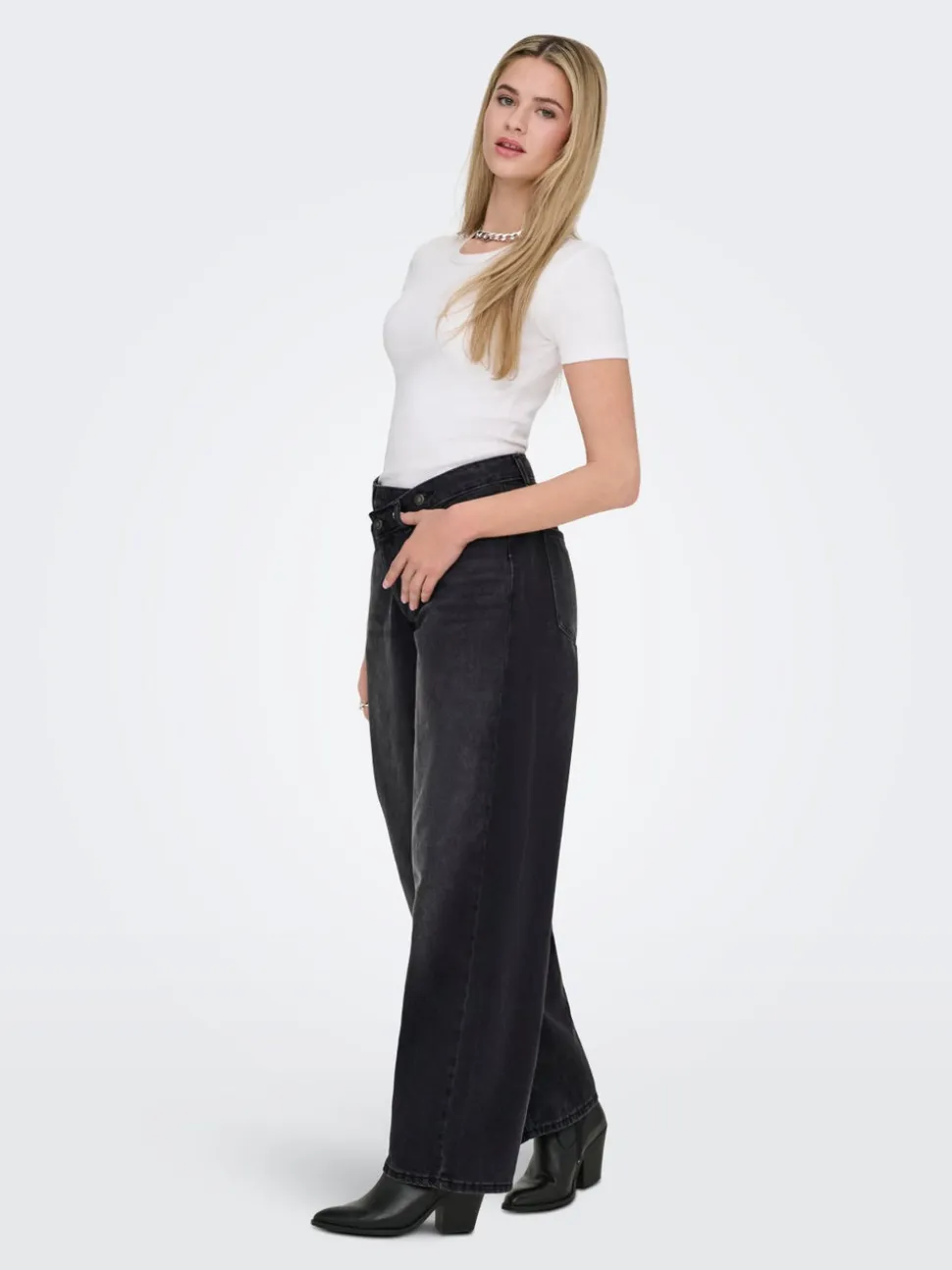 ONLGIORGIA Vita media Baggy Fit Jeans