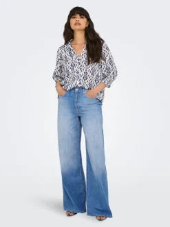 ONLGIULIA Vita alta Wide Leg Fit Jeans