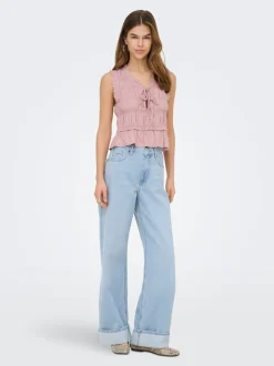 ONLGOA Lino Blusa