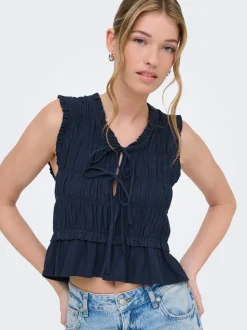 ONLGOA Lino Blusa