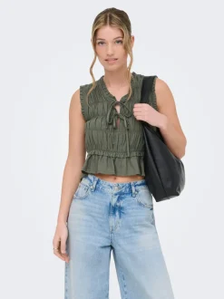ONLGOA Lino Blusa