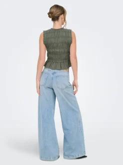 ONLGOA Lino Blusa