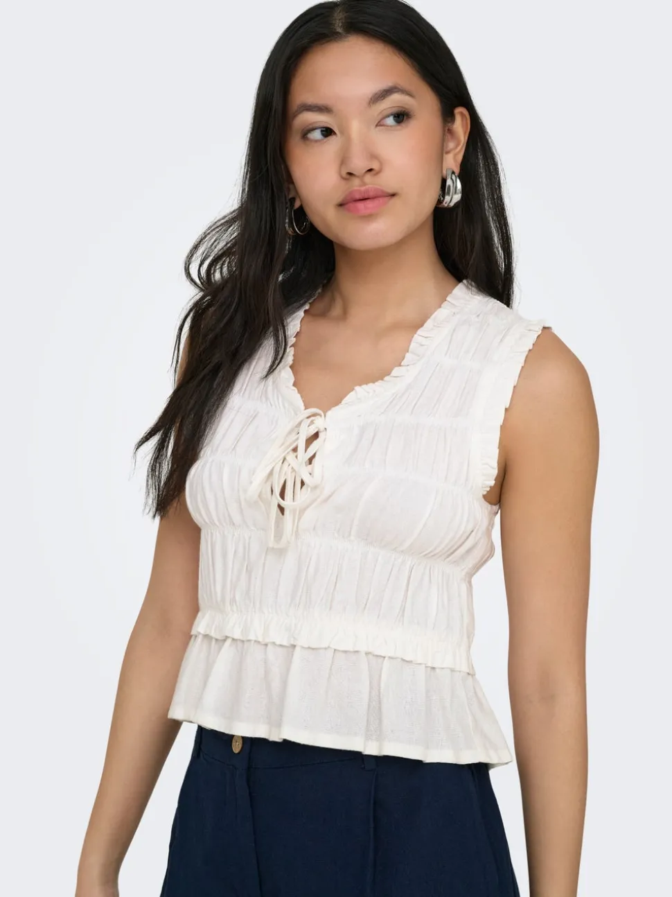 ONLGOA Lino Blusa
