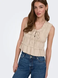ONLGOA Lino Blusa