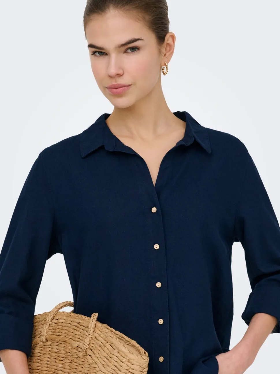 ONLGOA Lino Camicia