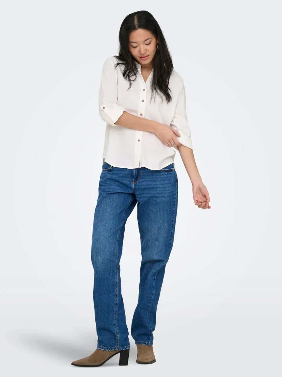 ONLGOA Lino Camicia