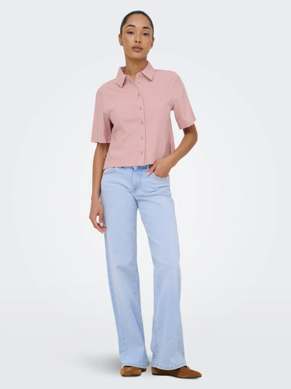 ONLGOA Lino Camicia