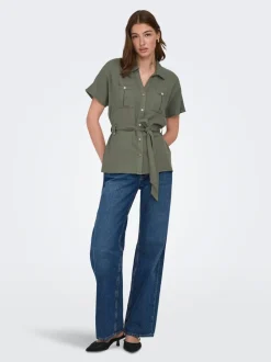 ONLGOA Lino Camicia