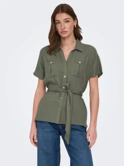 ONLGOA Lino Camicia