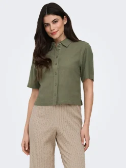 ONLGOA Lino Camicia