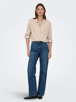 ONLGOA Lino Camicia