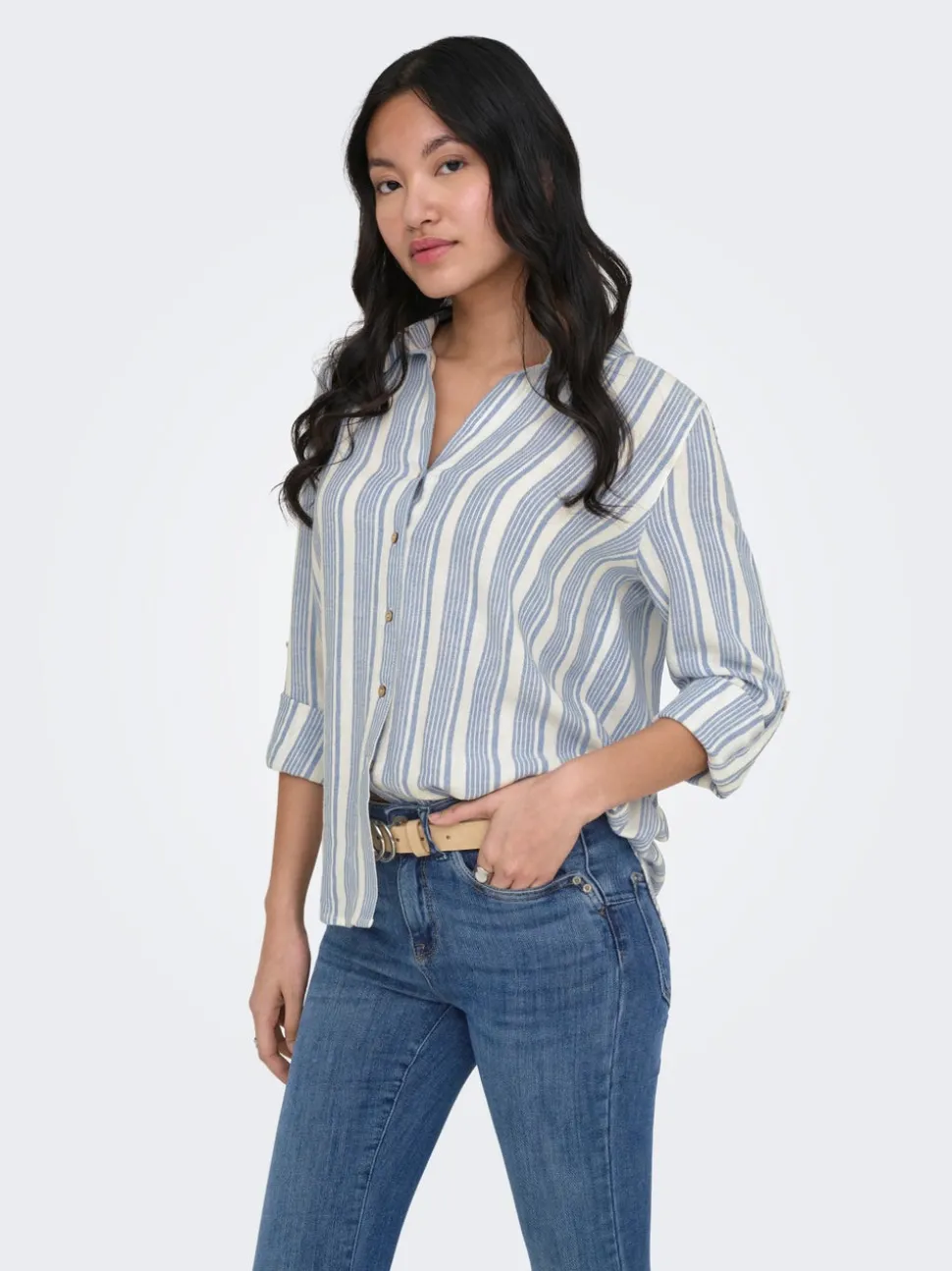 ONLGOA Lino Camicia