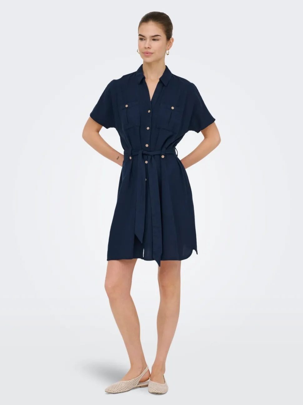 ONLGOA Lino Vestito corto