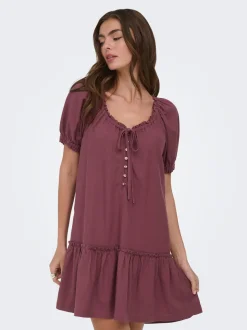 ONLGOA Lino Vestito corto