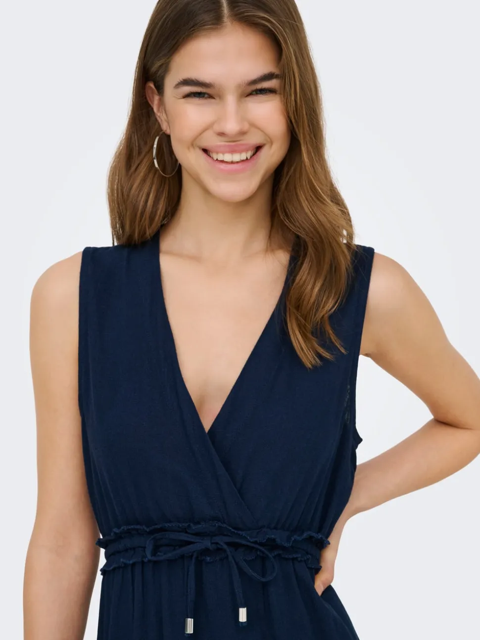 ONLGOA Lino Vestito lungo