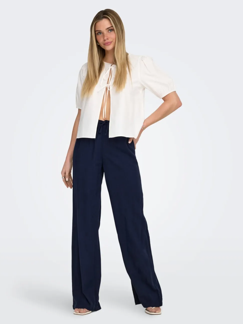 ONLGOA Straight Fit Lino Pantaloni