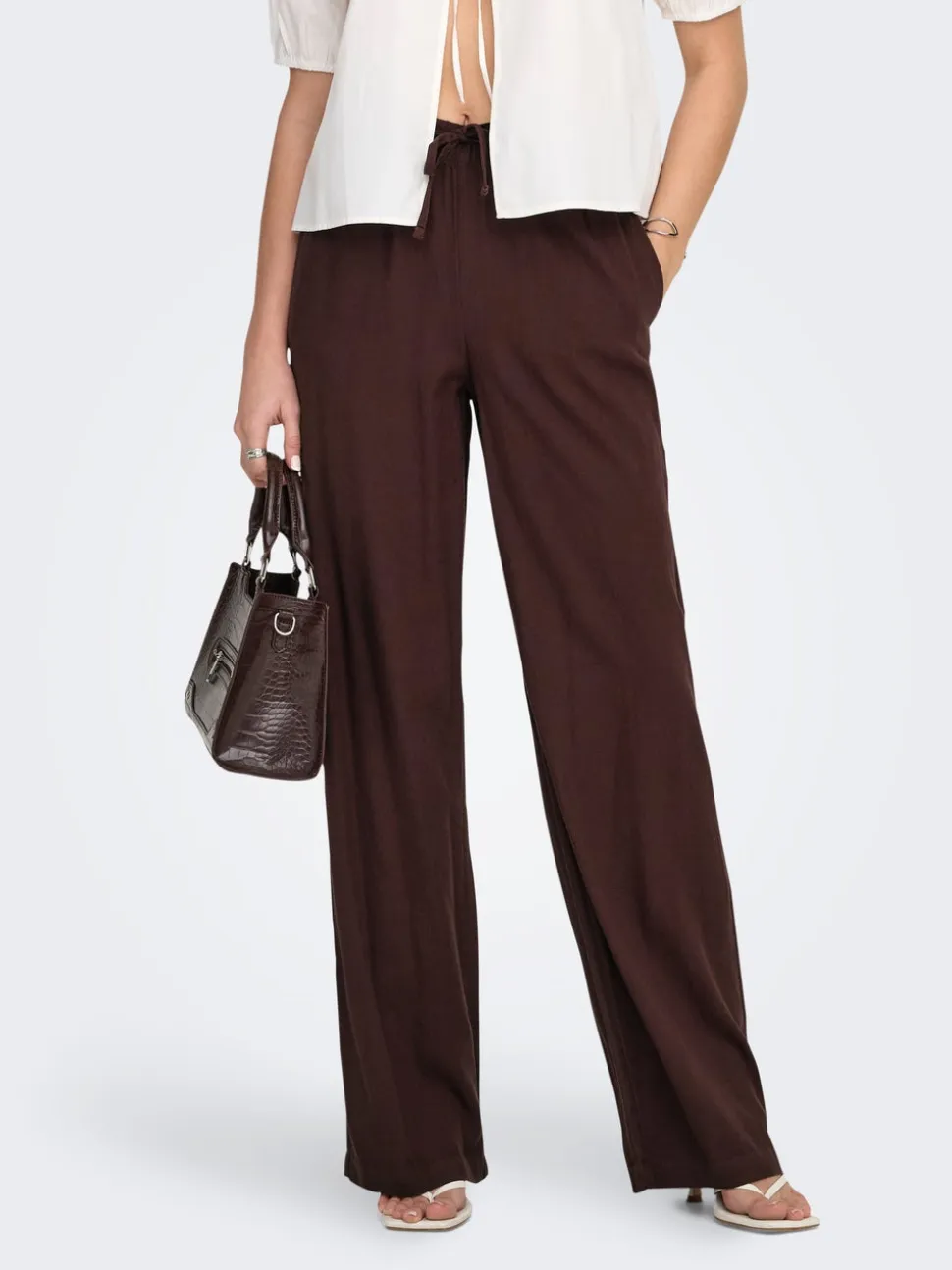 ONLGOA Straight Fit Lino Pantaloni