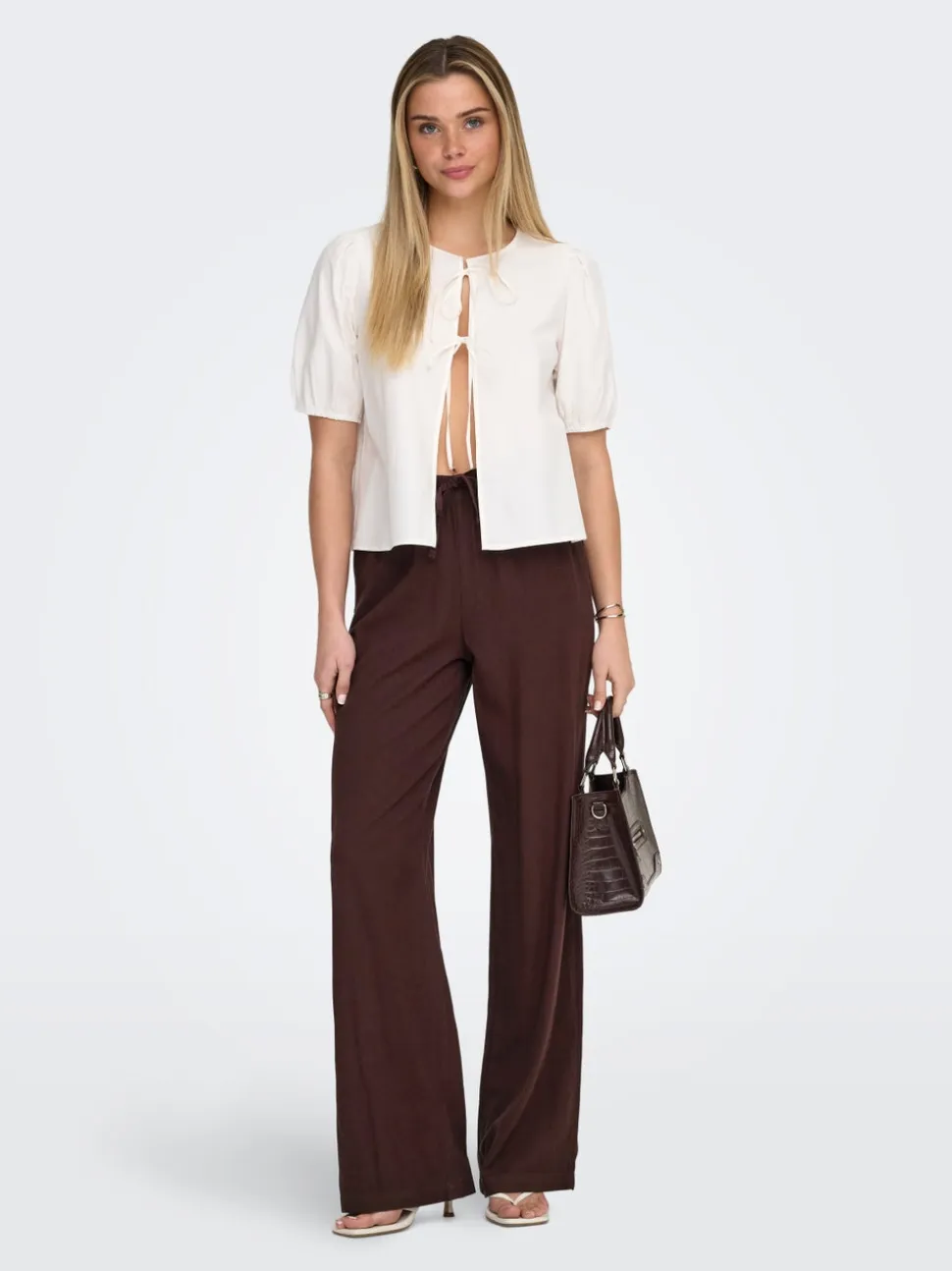 ONLGOA Straight Fit Lino Pantaloni