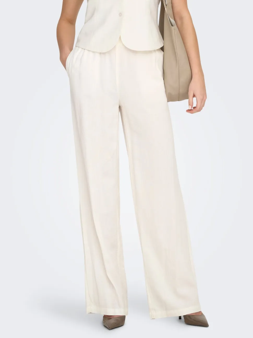 ONLGOA Straight Fit Lino Pantaloni