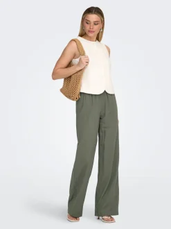 ONLGOA Straight Fit Lino Pantaloni