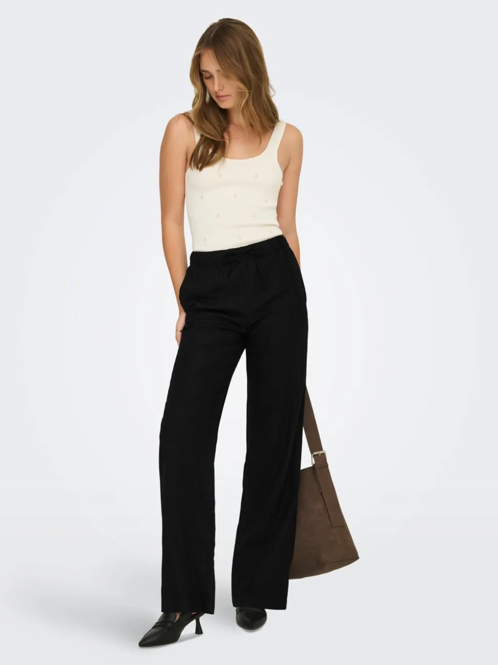 ONLGOA Straight Fit Lino Pantaloni