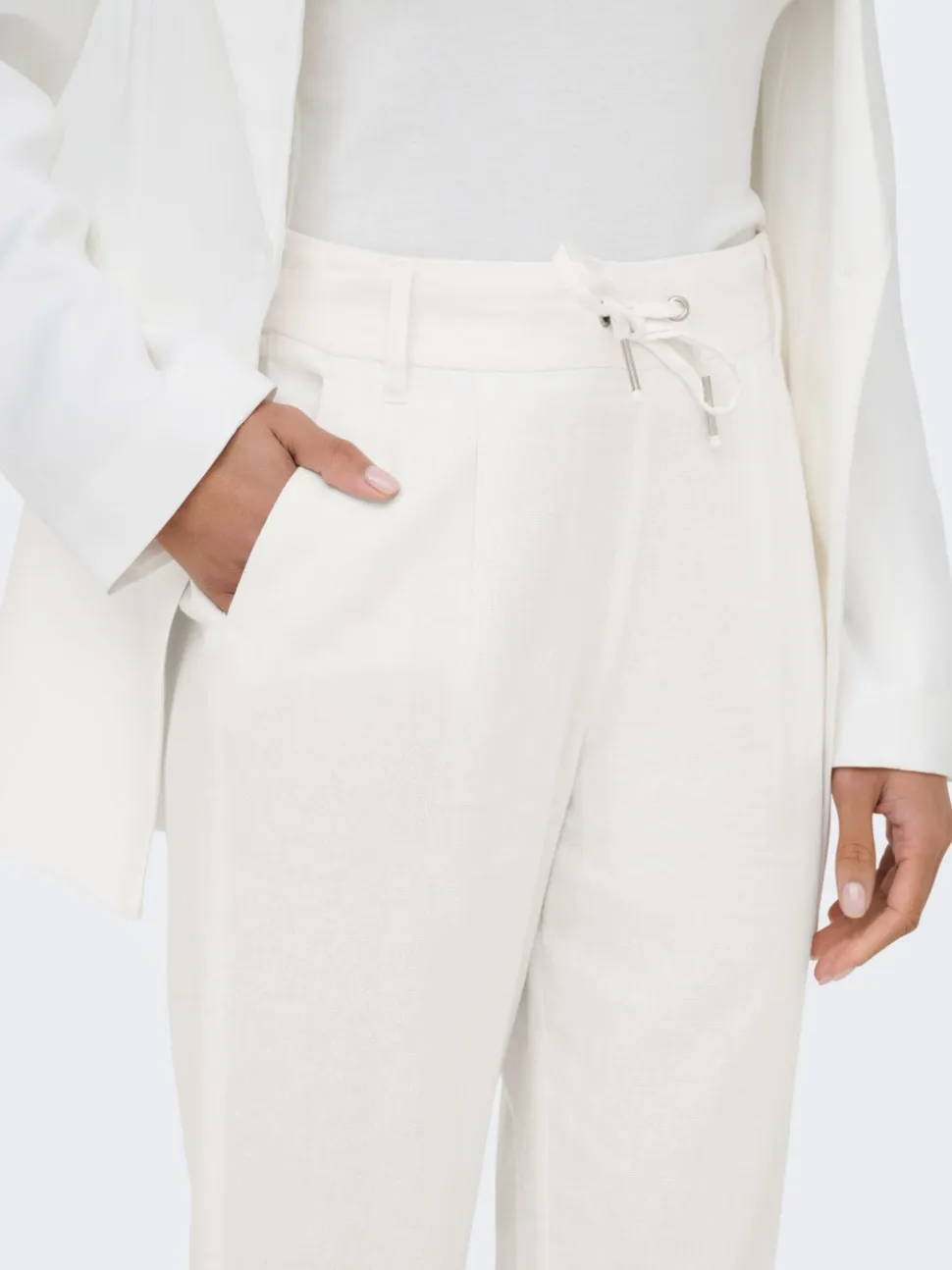 ONLGOA-POPTRASH Comfort Fit Lino Pantaloni