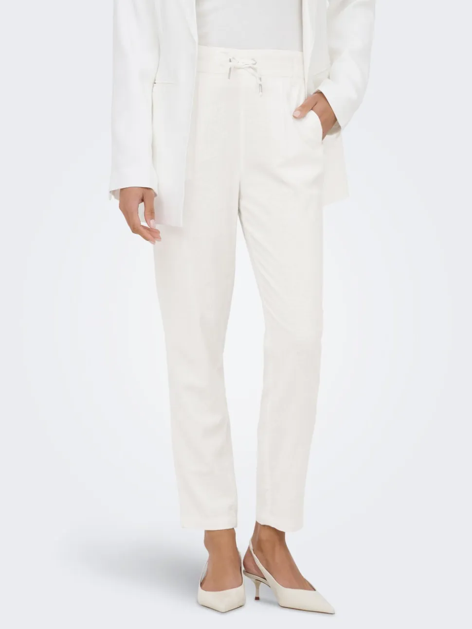 ONLGOA-POPTRASH Comfort Fit Lino Pantaloni