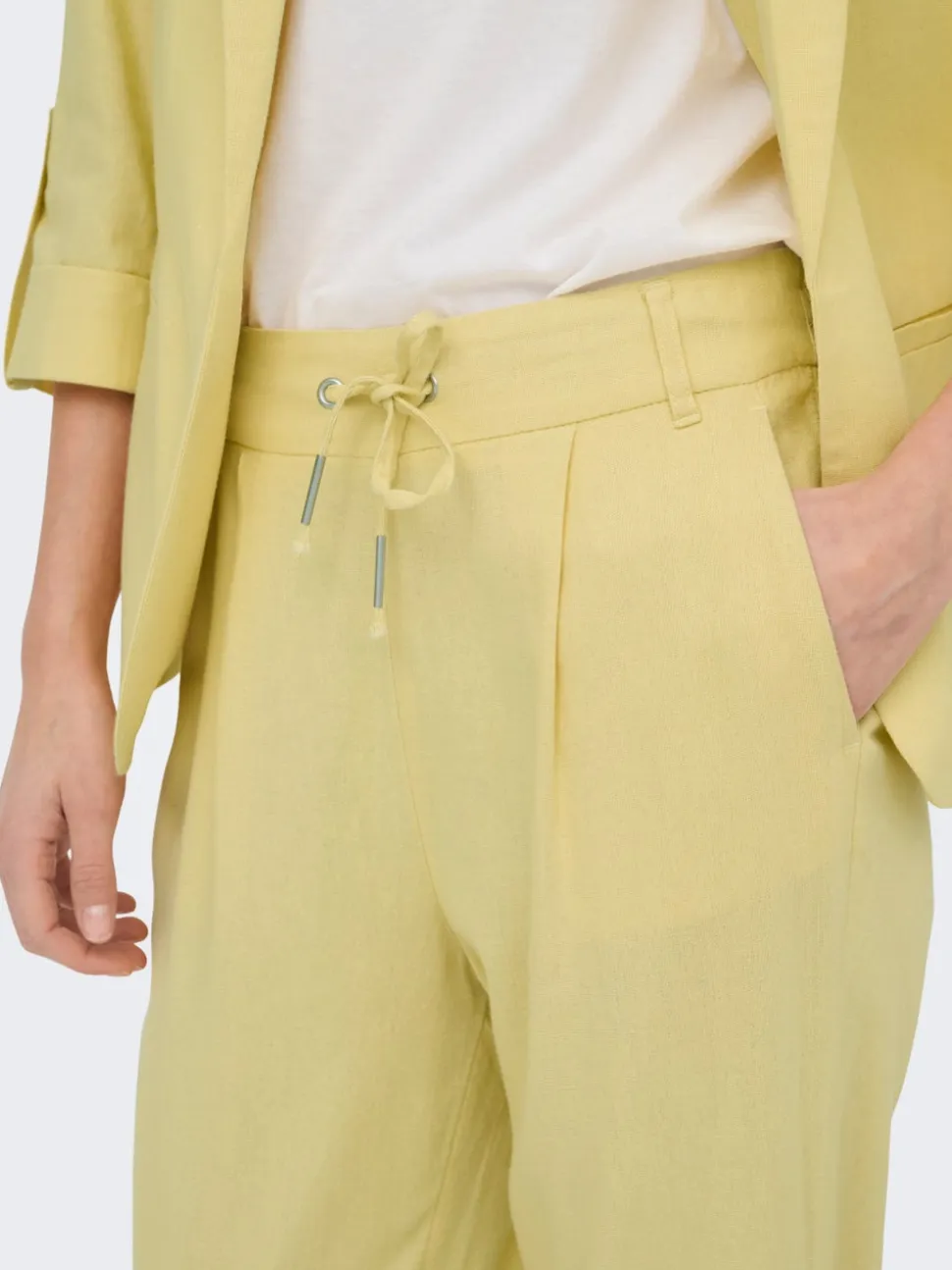 ONLGOA-POPTRASH Comfort Fit Lino Pantaloni