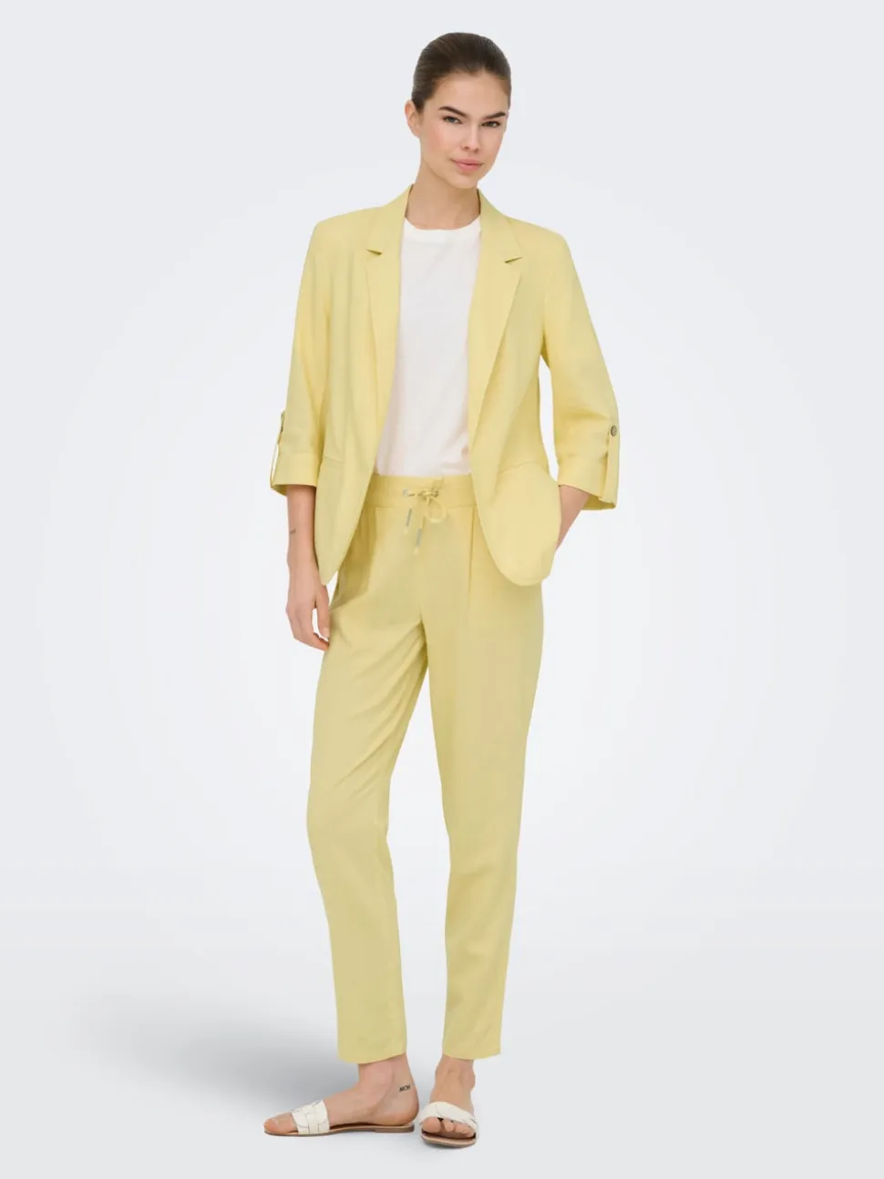 ONLGOA-POPTRASH Comfort Fit Lino Pantaloni