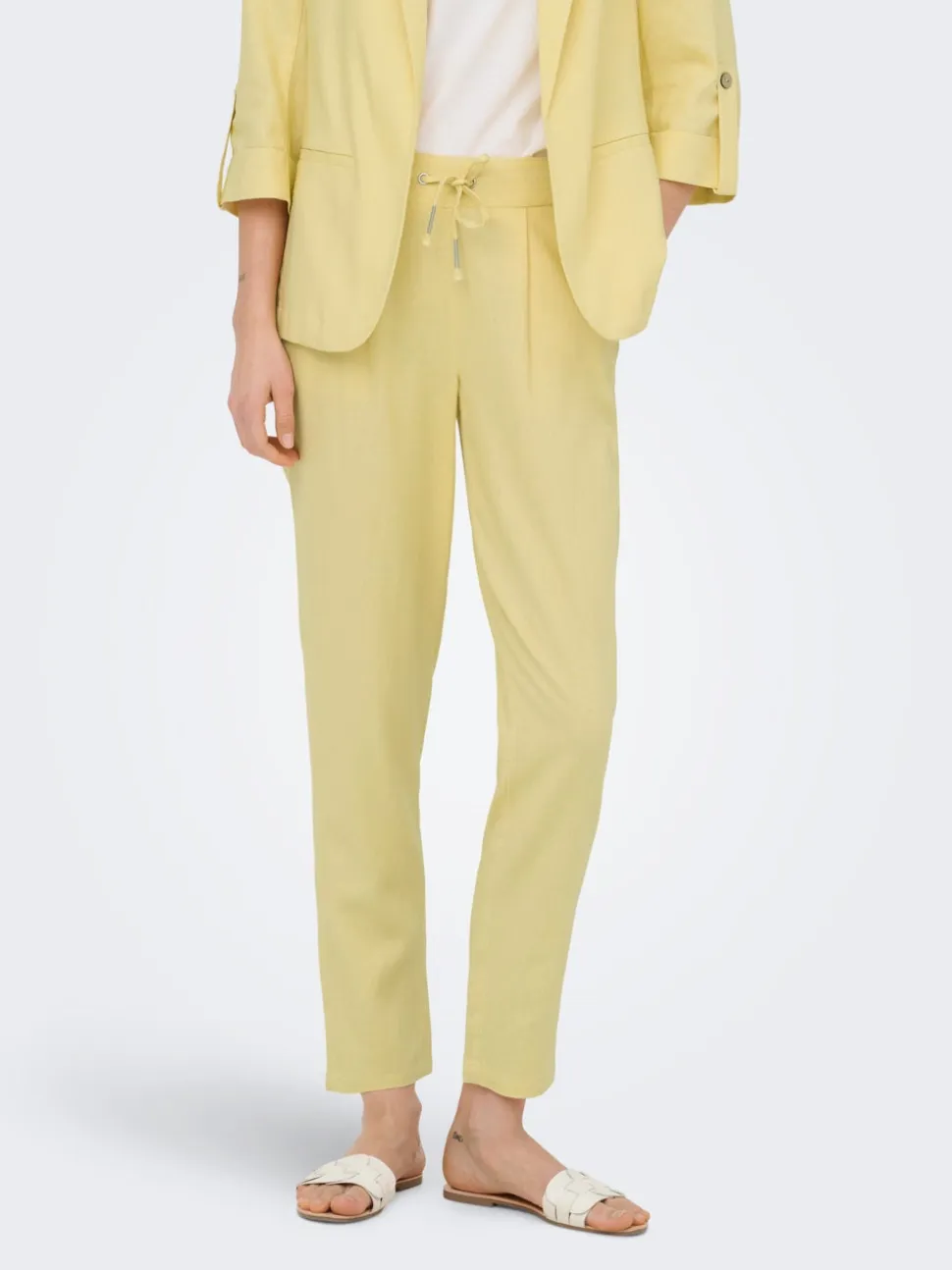 ONLGOA-POPTRASH Comfort Fit Lino Pantaloni