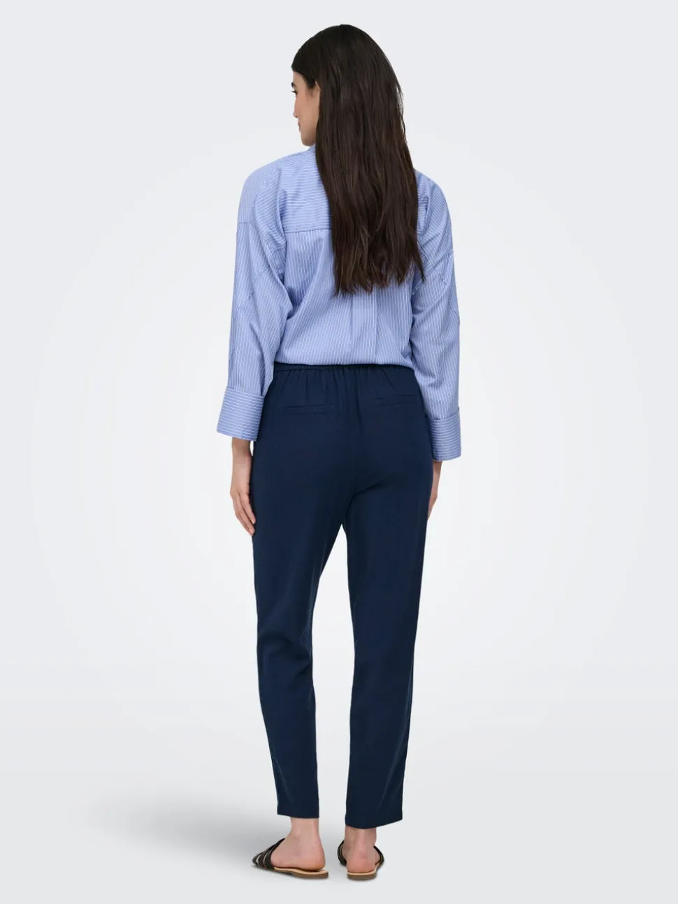 ONLGOA-POPTRASH Comfort Fit Lino Pantaloni
