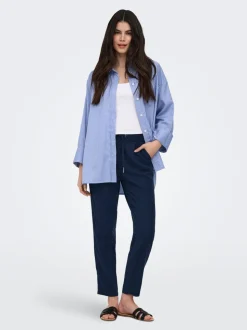 ONLGOA-POPTRASH Comfort Fit Lino Pantaloni