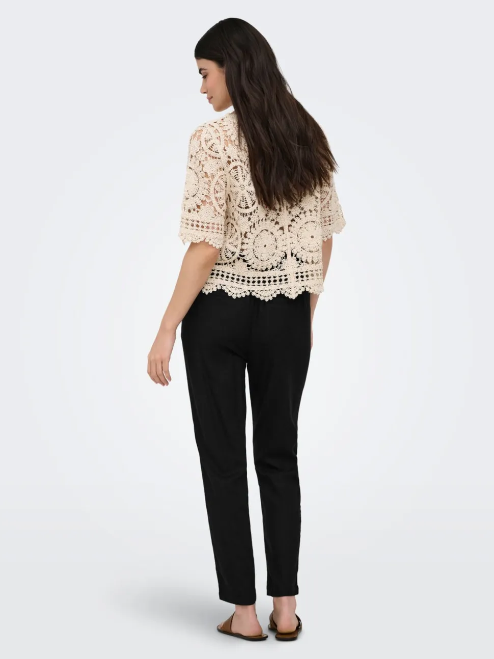 ONLGOA-POPTRASH Comfort Fit Lino Pantaloni