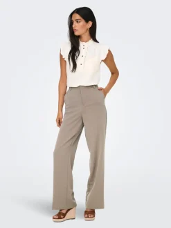 ONLHATTIE-LANA Straight Tapered Fit Pantaloni a gamba larga