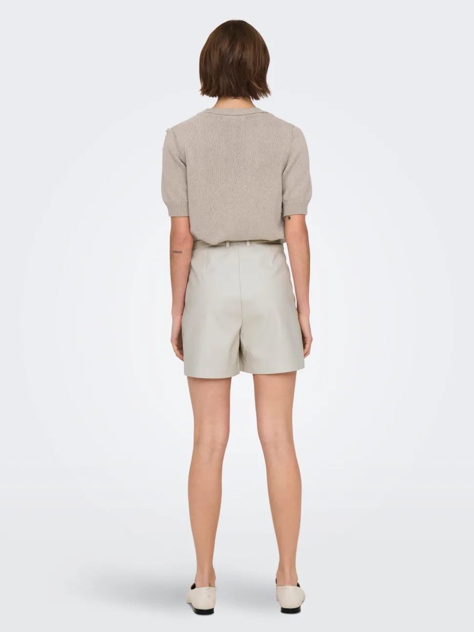 ONLHEIDI Vita media Regular Fit Pantaloncini in finta pelle