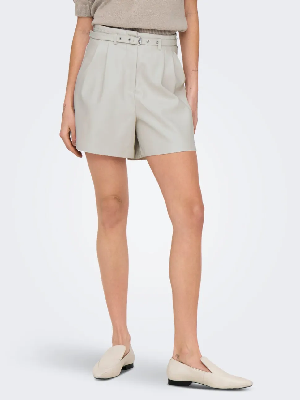 ONLHEIDI Vita media Regular Fit Pantaloncini in finta pelle