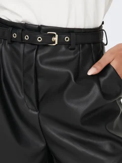 ONLHEIDI Vita media Regular Fit Pantaloncini in finta pelle
