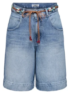 ONLHOLLIE Vita alta Regular Fit Bermuda in jeans