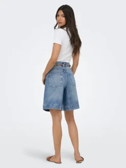 ONLHOLLIE Vita alta Regular Fit Bermuda in jeans
